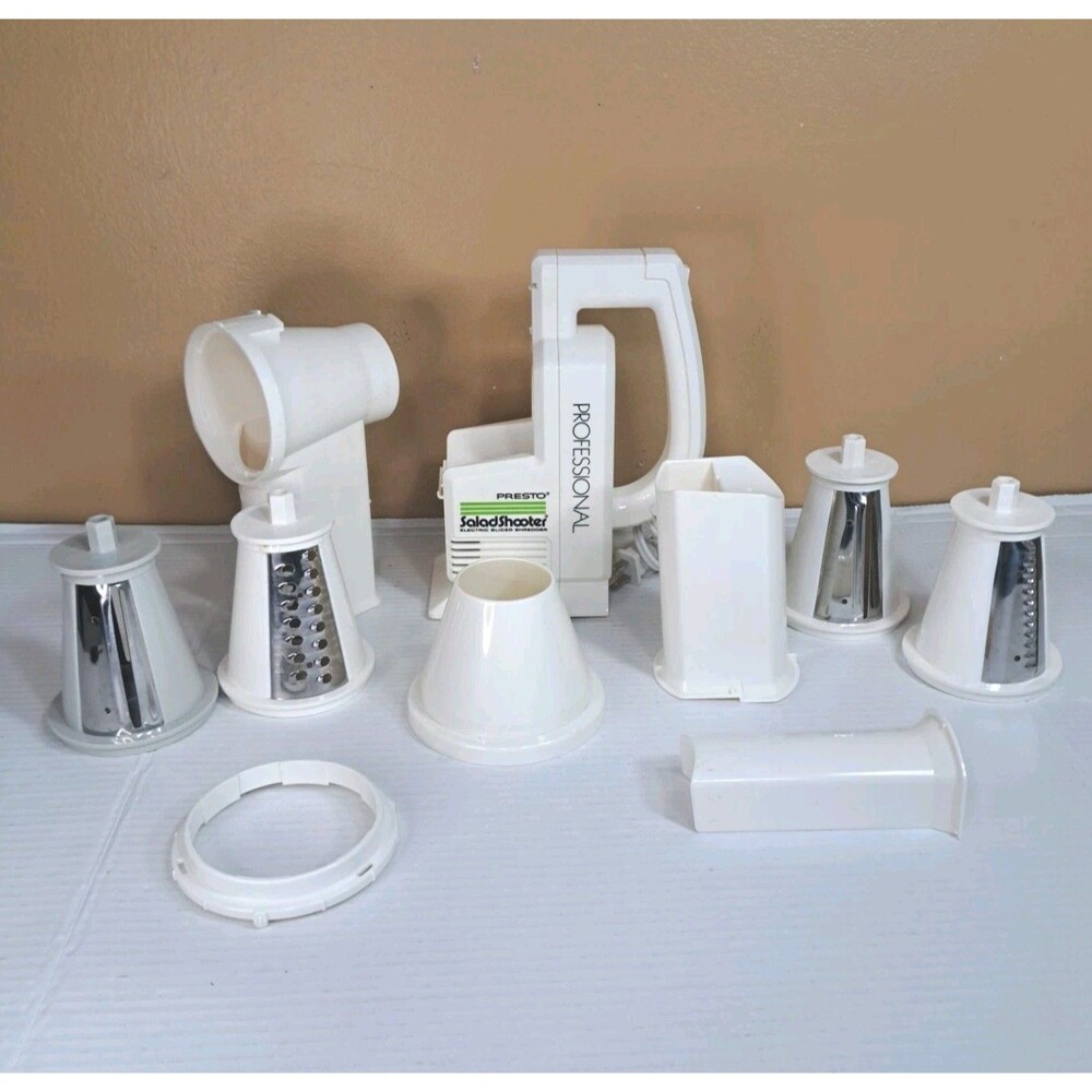 Presto Salad Shooter Professional 02970 Electric Slicer Shredder Complete Works